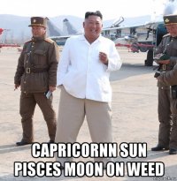  capricornn sun pisces moon on weed