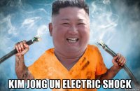  kim jong un electric shock