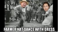  farmer hat dance with dress
