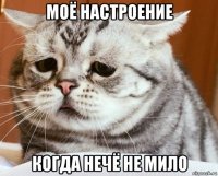 моё настроение когда нечё не мило