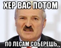 хер вас потом по лесам соберешь