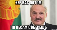 хер вас потом по лесам соберешь