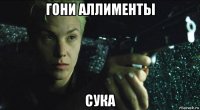 гони аллименты сука