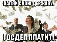 валяй свою державу! госдеп платит!