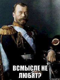  всмысле не любят?