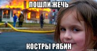 пошли жечь костры рябин