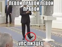 левой правой левой правой упс пизцец