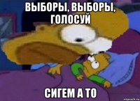 выборы, выборы, голосуй сигем а то
