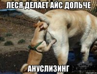 леся делает айс дольче ануслизинг