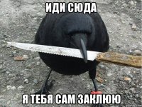 иди сюда я тебя сам заклюю
