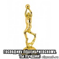  господину лёшеибриевскому. ты лучший!
