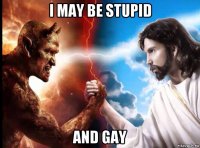 i may be stupid and gay