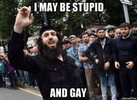 i may be stupid and gay