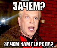 зачем? зачем нам гейропа?