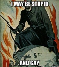 i may be stupid and gay