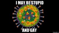 i may be stupid and gay