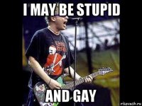 i may be stupid and gay