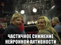  частичное снижение нейронной активности