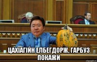  цахіагійн елбегдорж, гарбуз покажи