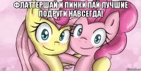 флаттершай и пинки пай лучшие подруги навсегда! 
