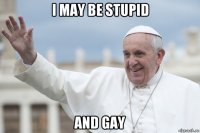 i may be stupid and gay