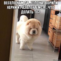 весело нам да...)))понатворили херни и развлекаемся... что делать то? 