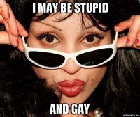 i may be stupid and gay