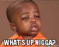  what's up nigga?