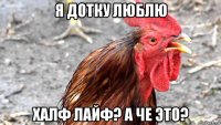 я дотку люблю халф лайф? а че это?