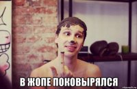  в жопе поковырялся