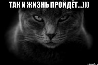 так и жизнь пройдёт...))) 