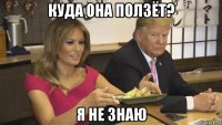 куда она ползёт? я не знаю