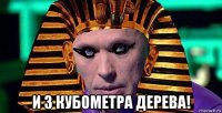  и 3 кубометра дерева!