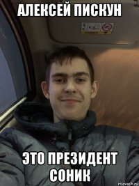 алексей пискун это президент соник