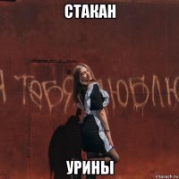 стакан урины