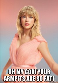  oh my god! your armpits are so fat!