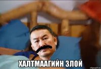  халтмаагийн злой