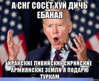 а снг сосёт хуй дичь ебаная иракские ливийские сирийские армнянские земли я подарю туркам