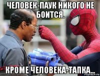 человек-паук никого не боится. кроме человека-тапка...