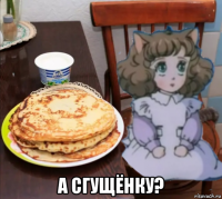  а сгущёнку?