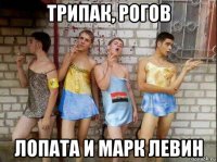трипак, рогов лопата и марк левин