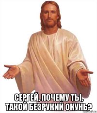 сергей, почему ты, такой безрукий окунь?