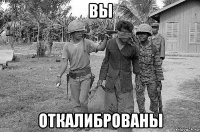вы откалиброваны