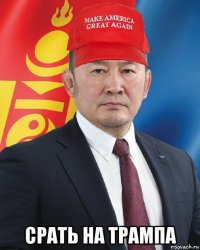  срать на трампа