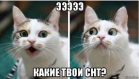 эээээ какие твои снт?