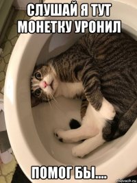 слушай я тут монетку уронил помог бы....