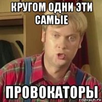 кругом одни эти самые провокаторы