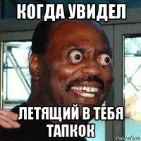 когда увидел летящий в тебя тапкок