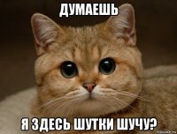 думаешь я здесь шутки шучу?