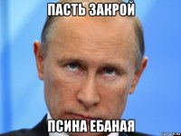 пасть закрой псина ебаная